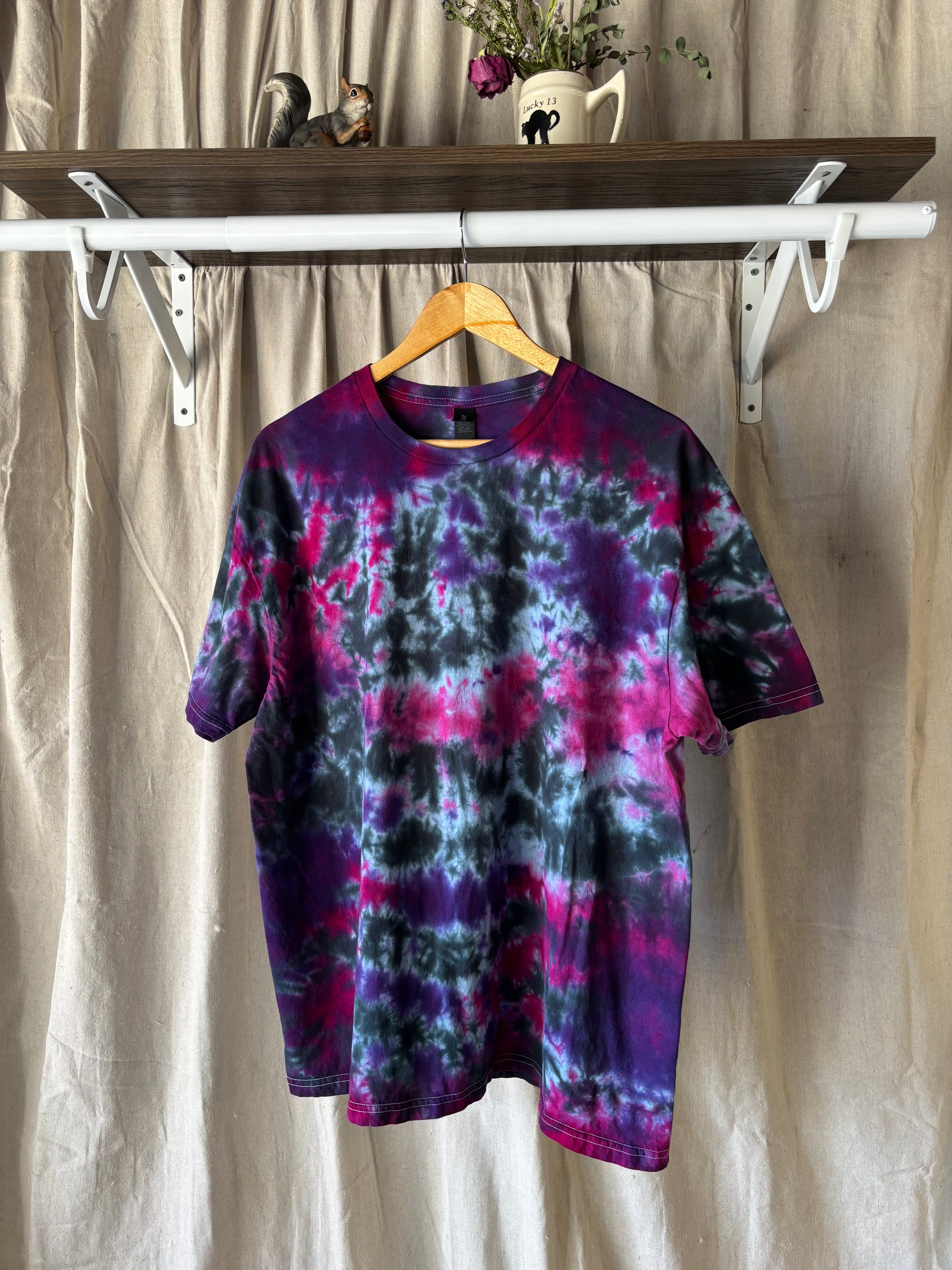 Stardust Galaxy Shirt - Adult XL - Handmade Scrunch Dye