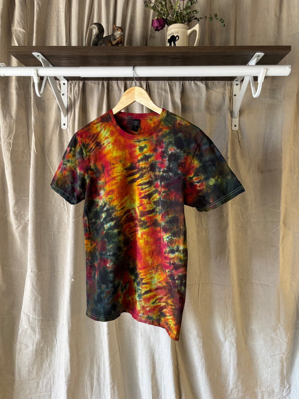 Solar Flare Galaxy Scrunch Shirt - Adult M - Handmade Tie Dye