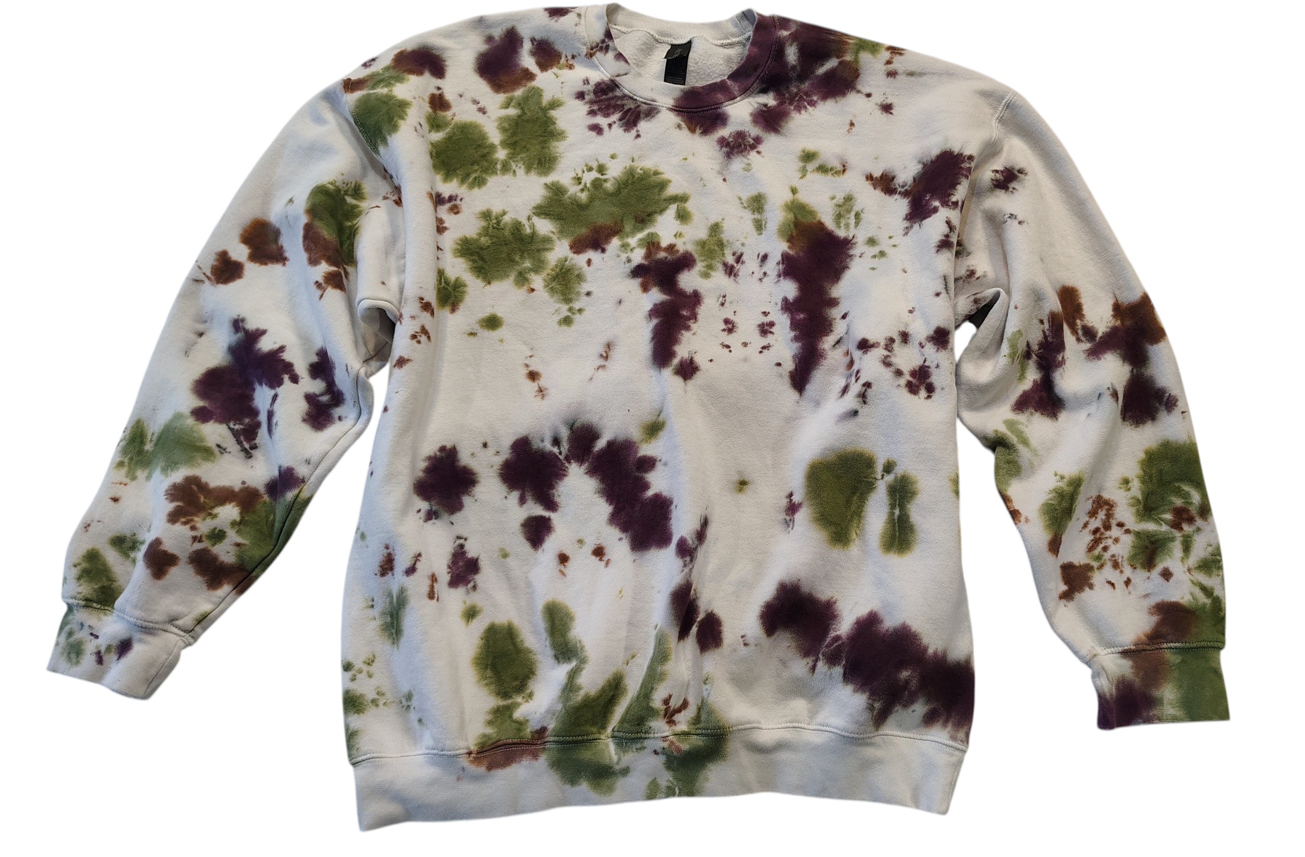 Forgotten Garden Tie Dye Sweatshirt - Adult XL - Cottagecore Crewneck