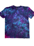 Cosmic Purple Galaxy Scrunch Shirt - Adult L - Handmade Tie Dye