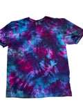 Fuchsia Fusion Galaxy Scrunch Shirt - Adult L - Handmade Tee