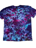 Plum Nebula Galaxy Scrunch Shirt - Adult L - Handmade Tie Dye