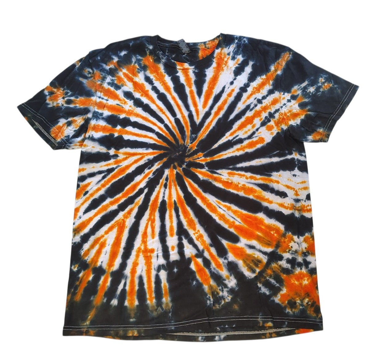 Pumpkin Panic - Adult L - Handmade Tie-Dye
