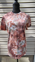 Rusted Cashmeres - Clay Storm Scrunch Tee - Adult S - Handmade Tie-Dye