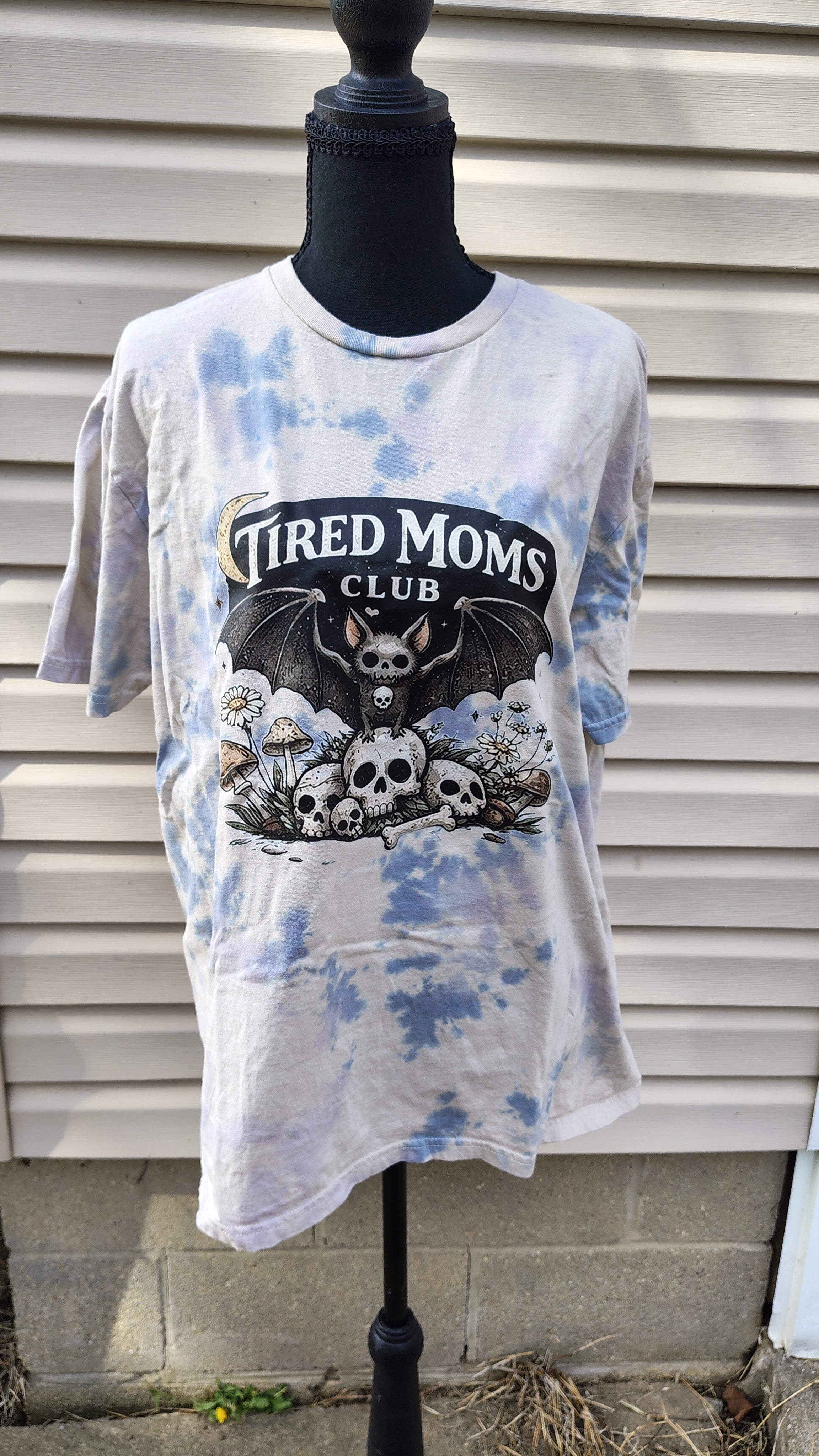 Tired Moms Club Scrunch Dye - Adult L - Handmade Tie-Dye