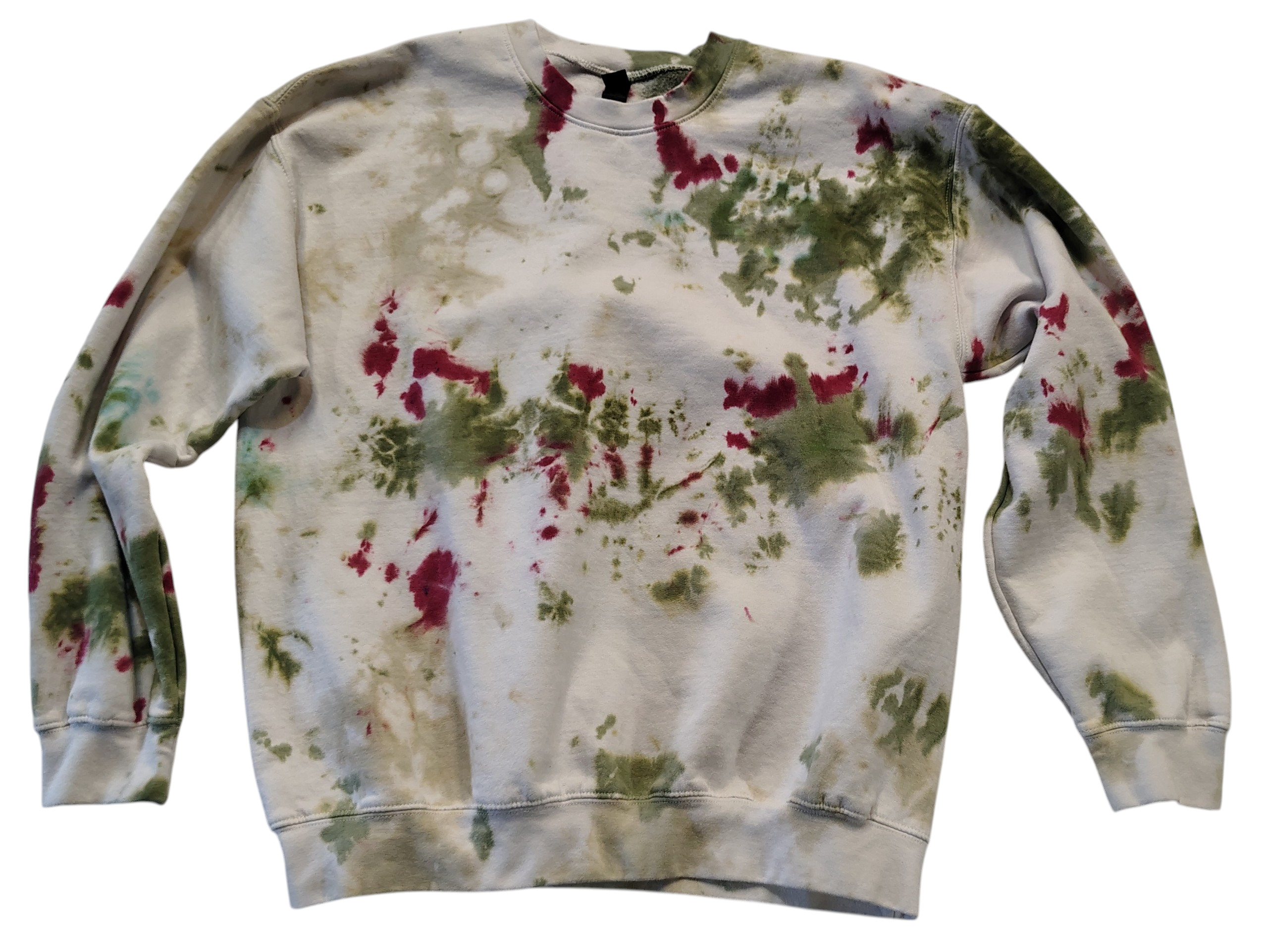 Soft Meadow Tie Dye Sweatshirt - Adult L - Cottagecore Crewneck