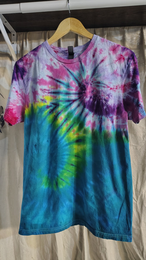 Cotton Candy Cosmos Spiral - Adult M - Handmade Tie-Dye