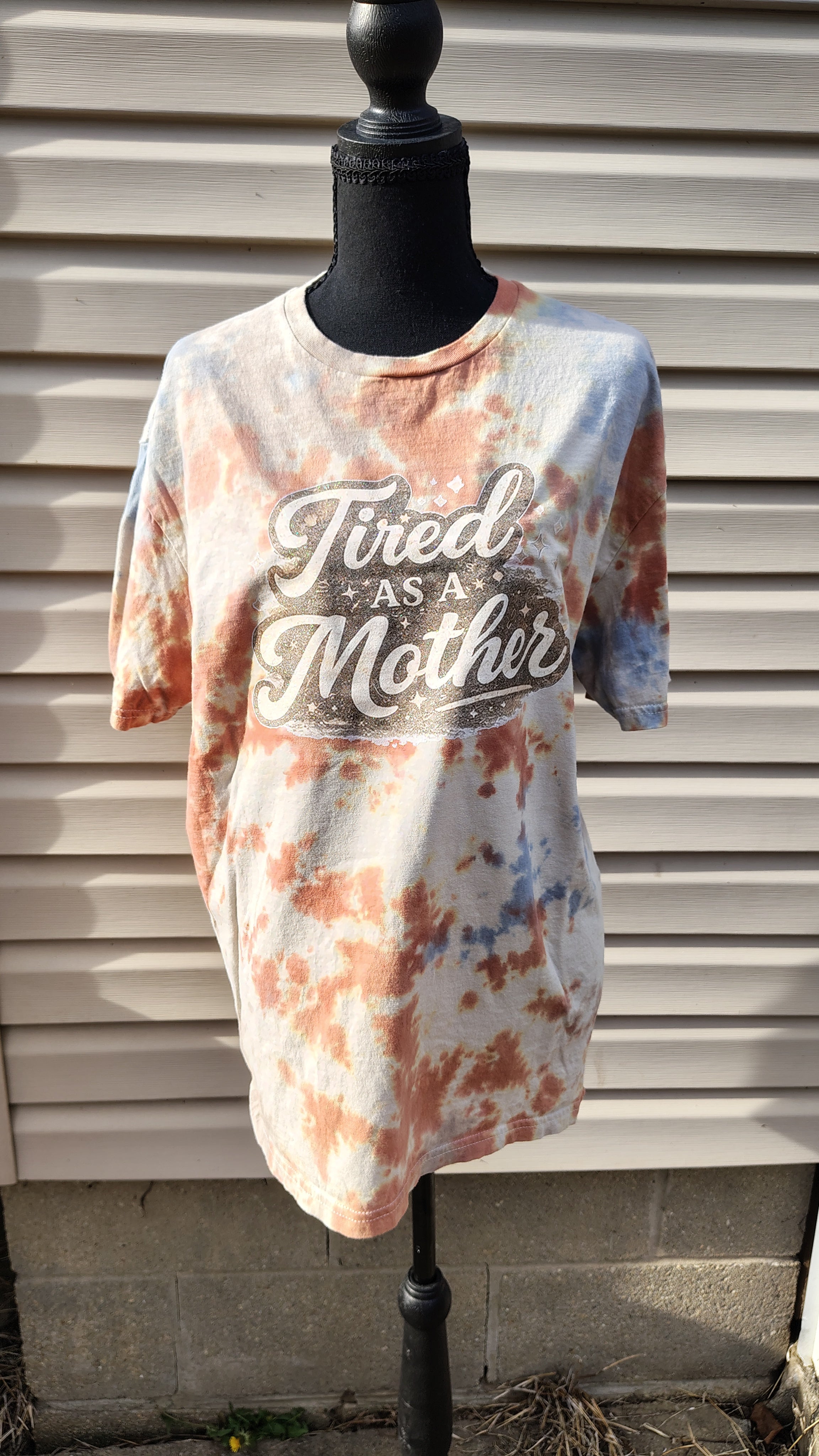 Tired as a Mother Scrunch Dye - Adult L - Handmade Tie-Dye