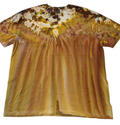 Golden Cascade Ice Dyed Shirt - Adult XL - Handmade Tie-Dye