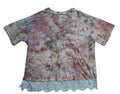 Rosewood Lace Tee - Adult L - Handmade Ice-Dye