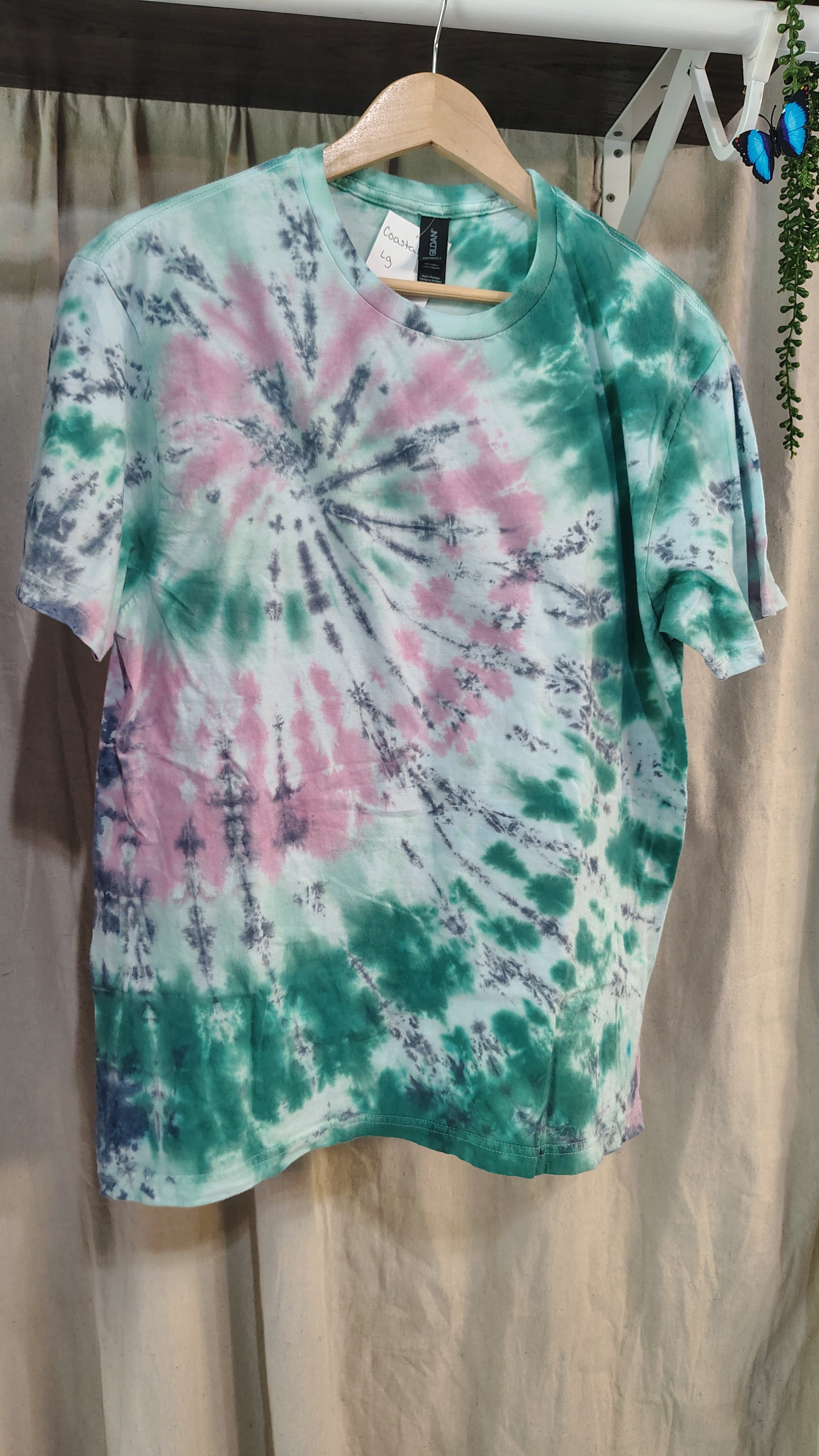 Coastal Calm- Adult L  - Handmade Tie-Dye