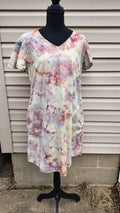 Earthen Cloud Dress – Adult M – Handmade Ice-Dye V-Neck