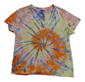 Sunwashed Citrus- Ladies L V-Neck - Handmade Tie-Dye