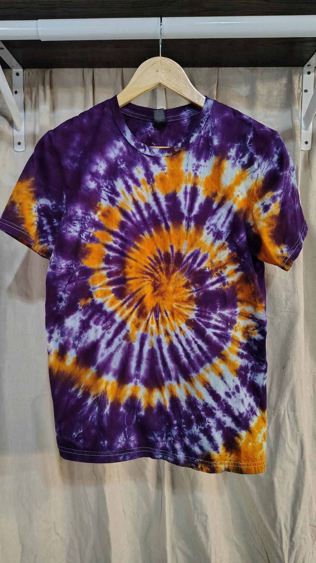 Electric Sunset Spiral - Adult S - Handmade Tie-Dye