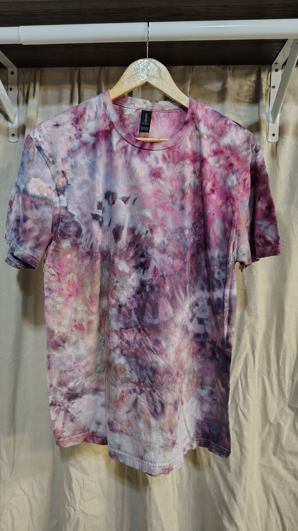 Woodland Bloom Ice Dyed Shirt - Adult L - Handmade Tie-Dye