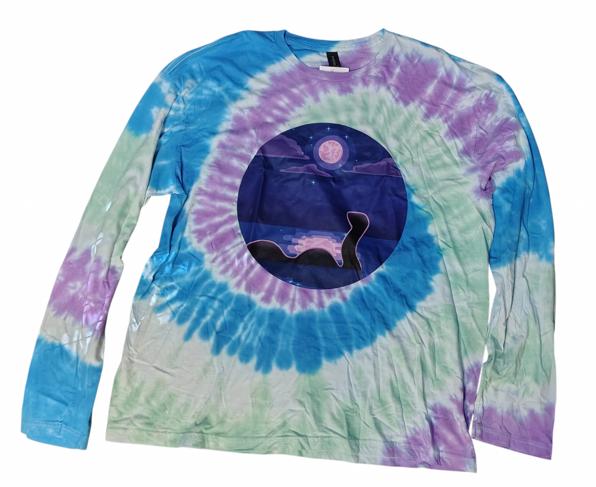 Nessie Original - Adult 2X Long Sleeve - Handmade Tie-Dye