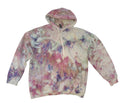 Watercolor Wildflowers Ice Dye - Adult L - Hand Dyed Hoodie