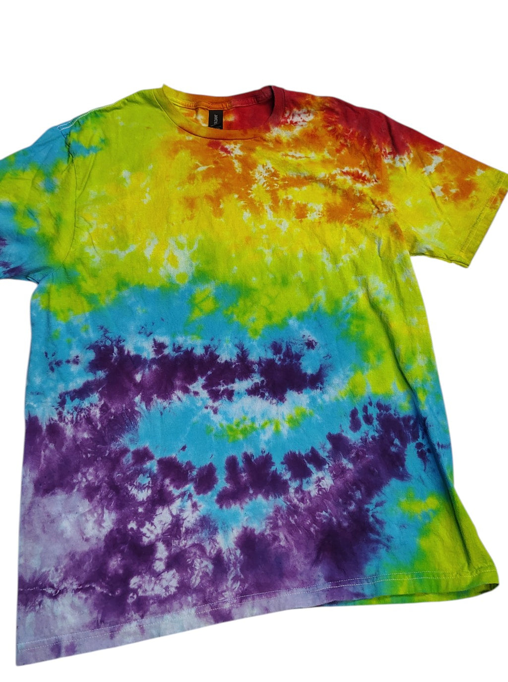 Rainbow Scrunch - Adult L - Handmade Tie-Dye