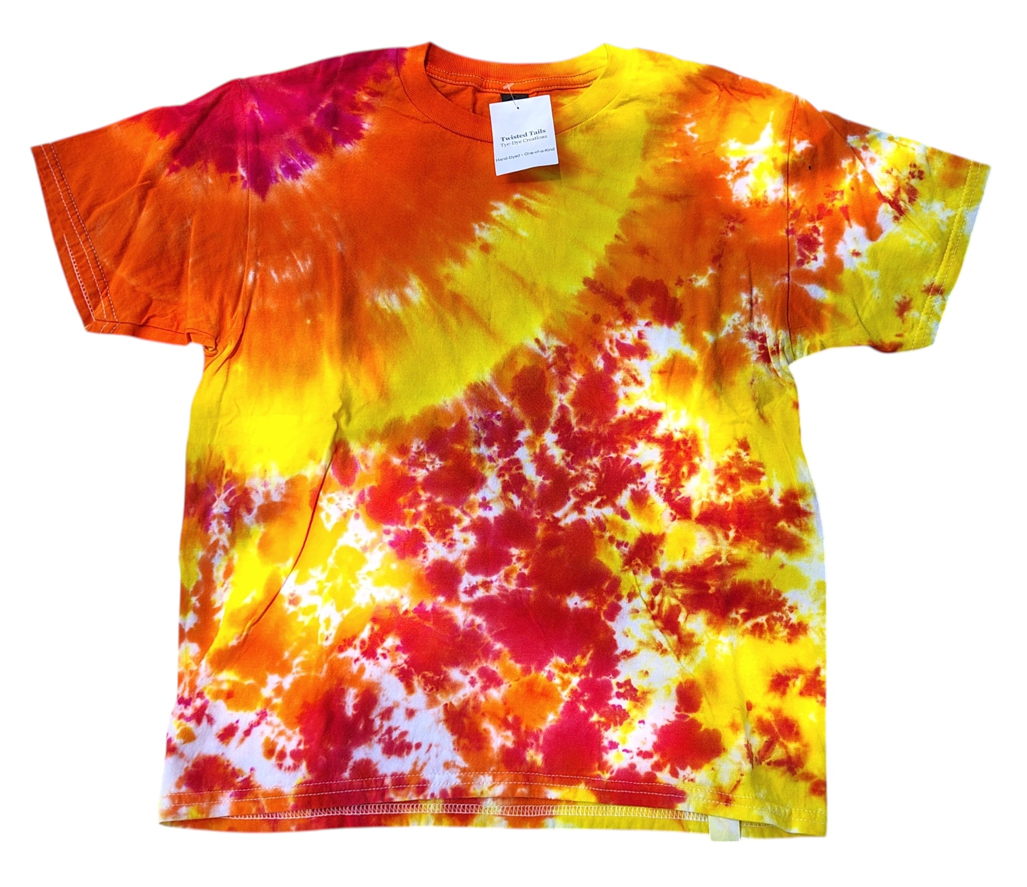 Sunburst Splash Tie-Dye Kids Shirt – Youth L