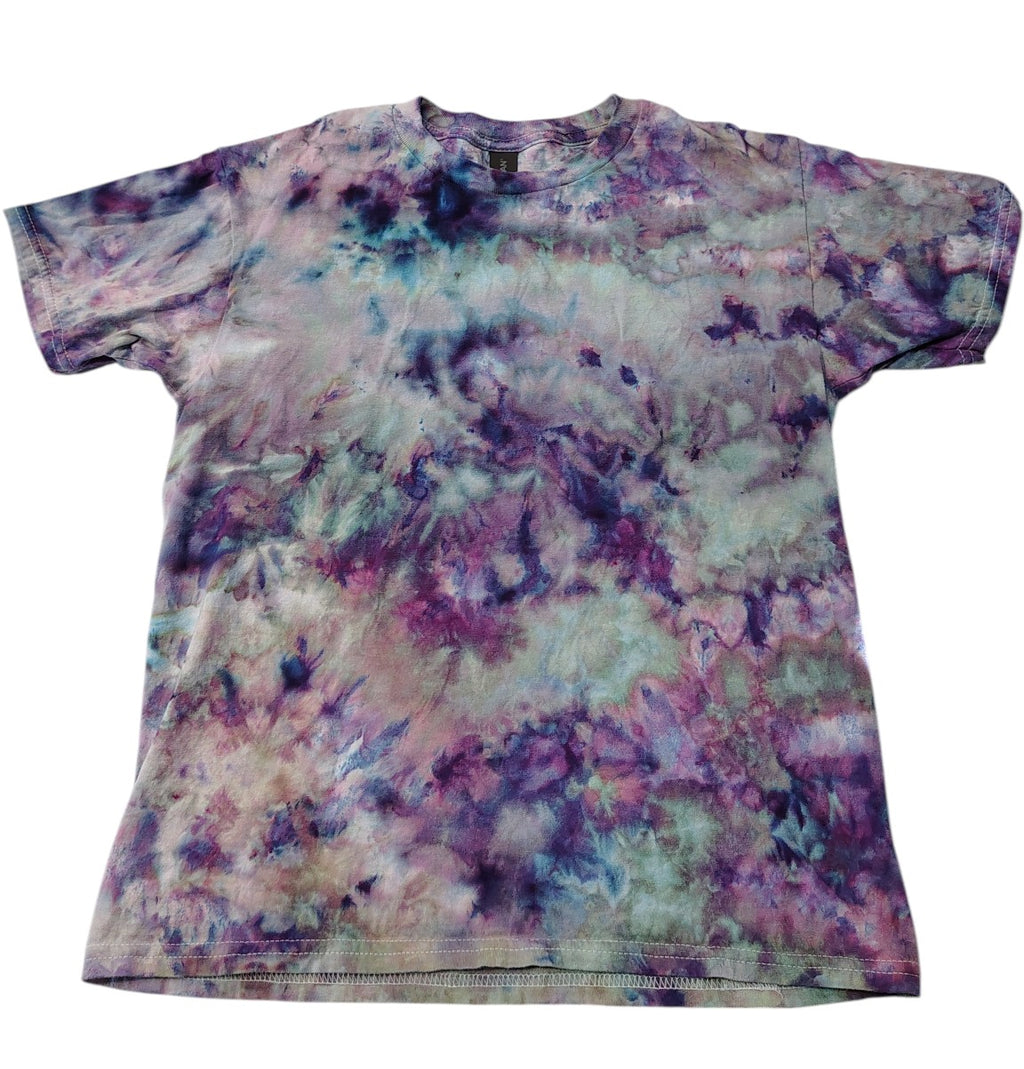 Moon Mist Ice Dyed Shirt - Youth L  - Handmade Tie-Dye