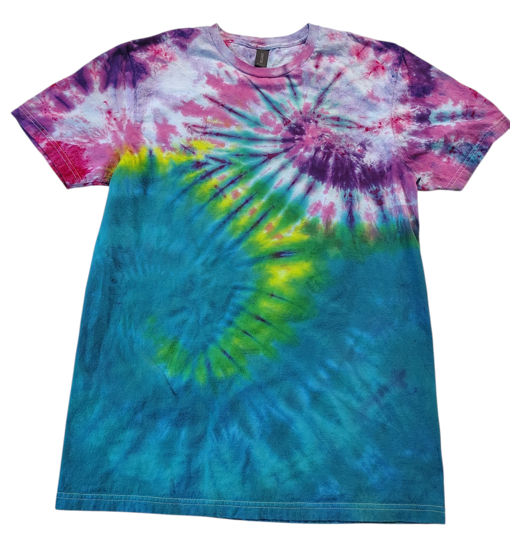 Cotton Candy Cosmos Spiral - Adult M - Handmade Tie-Dye