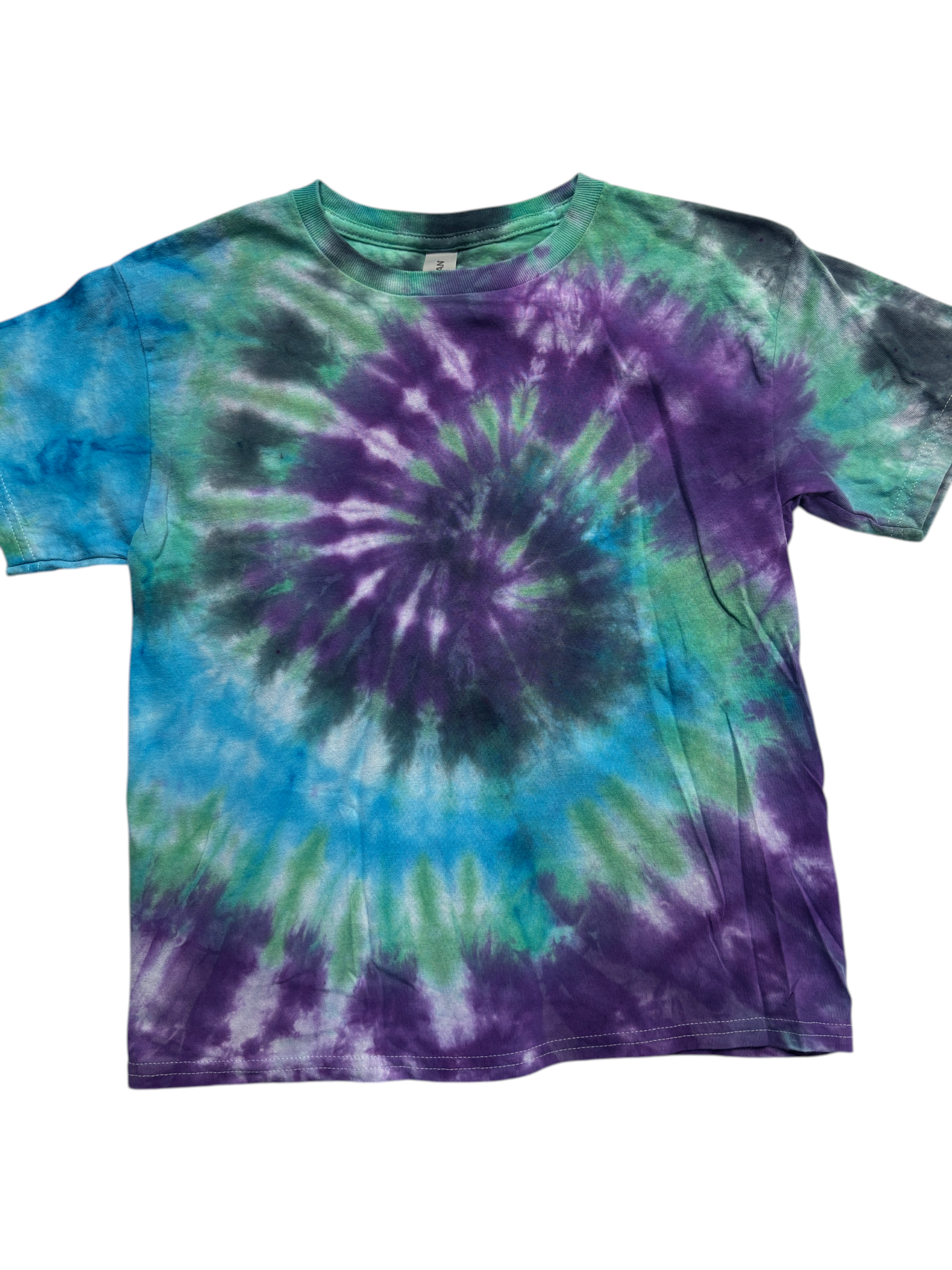 Bold Spiral Tie-Dye Shirt - Youth M