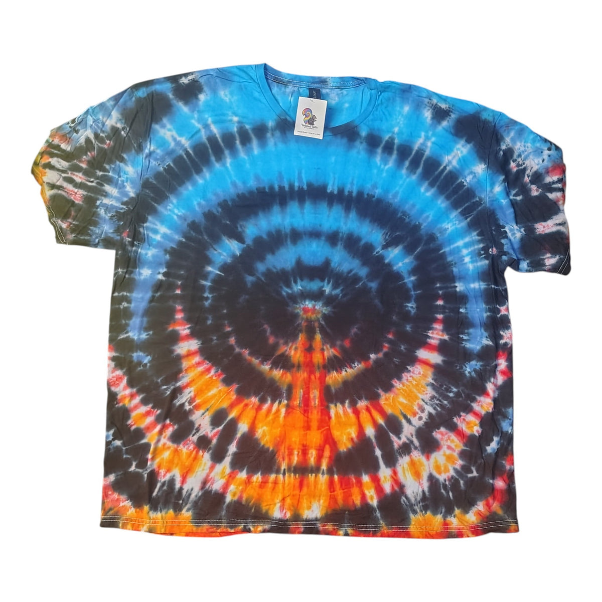 Electric Ember Wigwag - Adult 3X - Handmade Tie-Dye