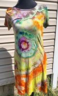 Wildflower Canyon Geode Dress - Adult S - Handmade Ice-Dye