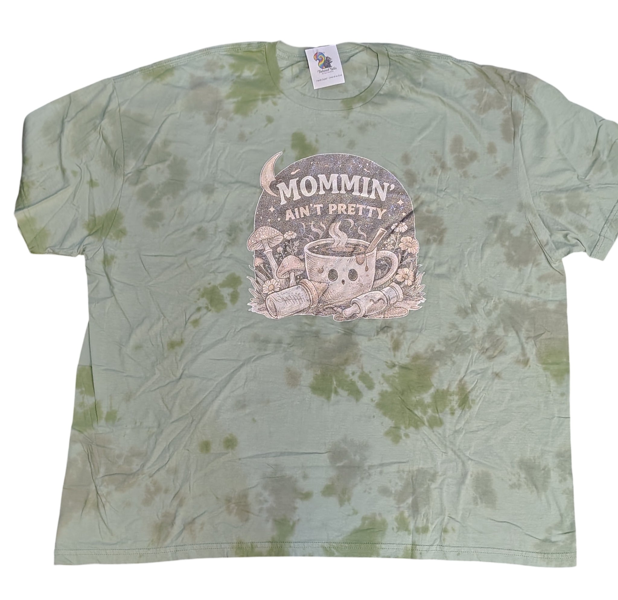 Mommin' Ain't Pretty - Adult 3X- Handmade Tie-Dye
