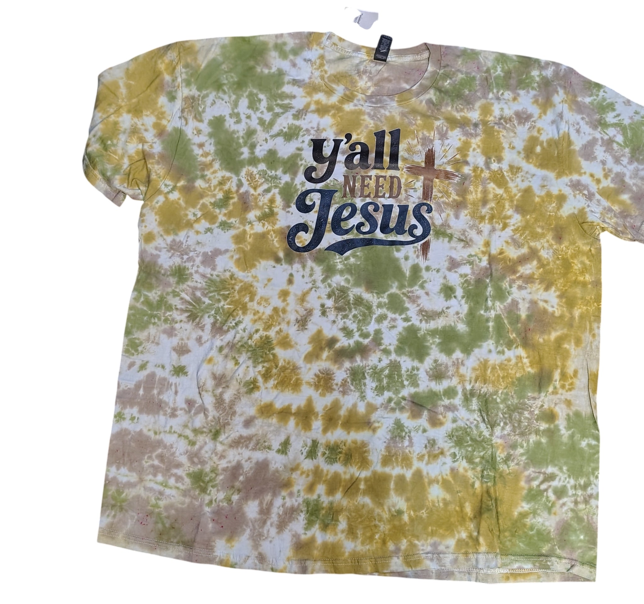Y'all Need Jesus - Adult 3X- Handmade Tie-Dye
