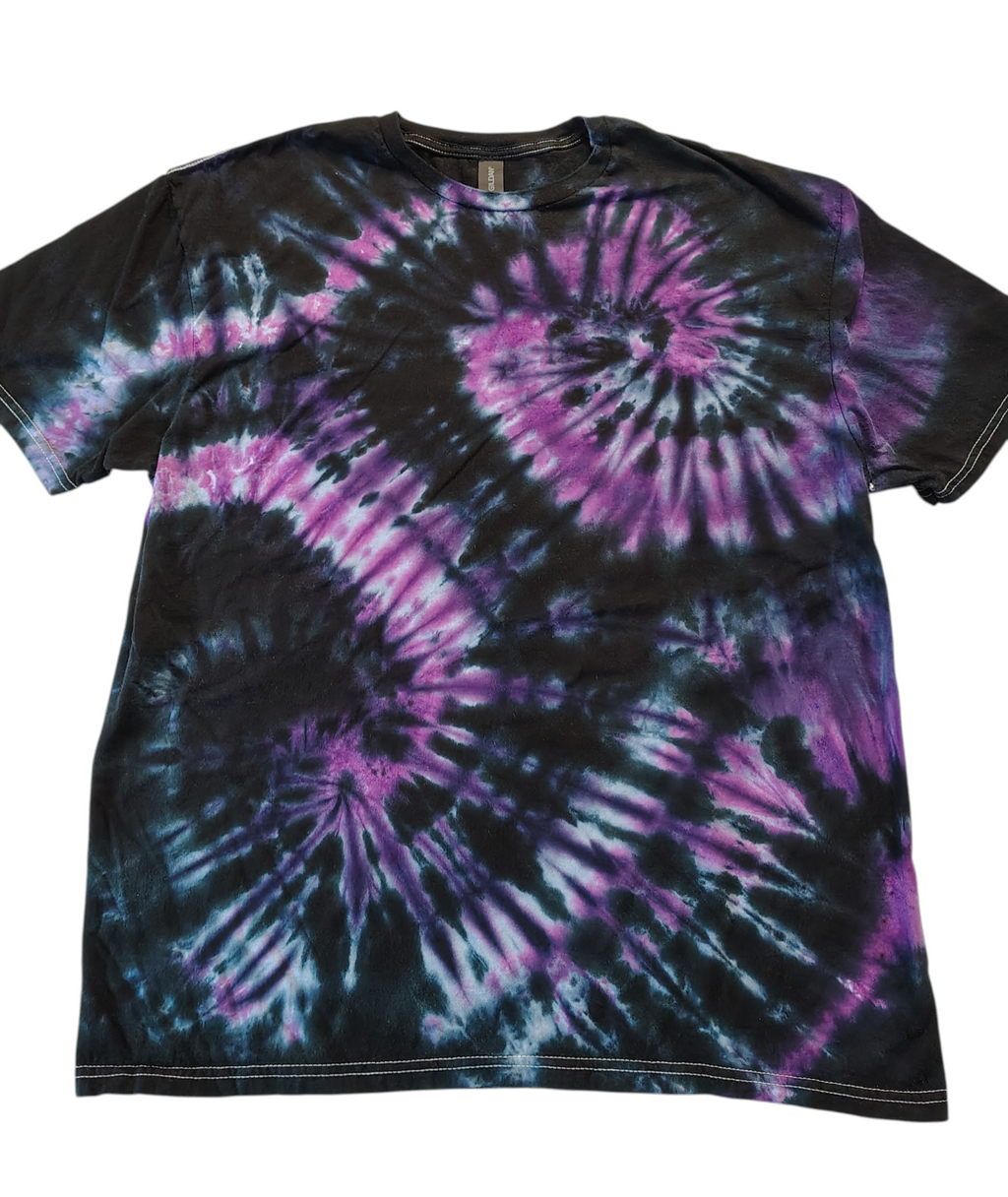 Midnight Orchid Spiral - Adult XL - Handmade Tie-Dye