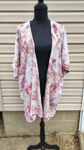 Soft Clay Kimono – S/M – Handmade Ice-Dye Lightweight Layer