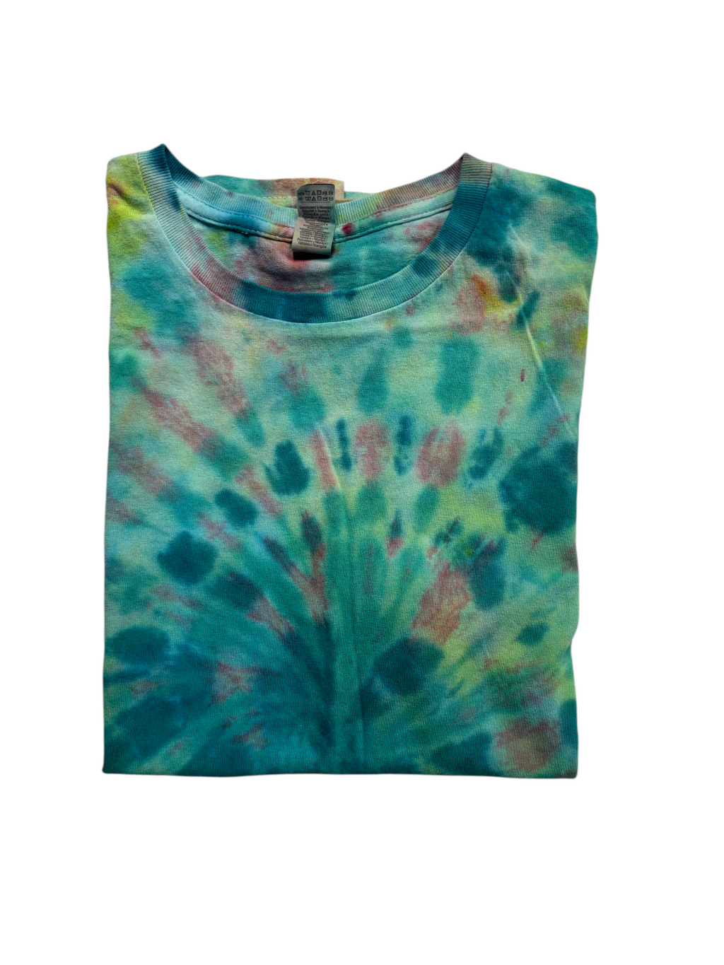 Teal Burst Tie-Dye Kids Shirt – Youth XL