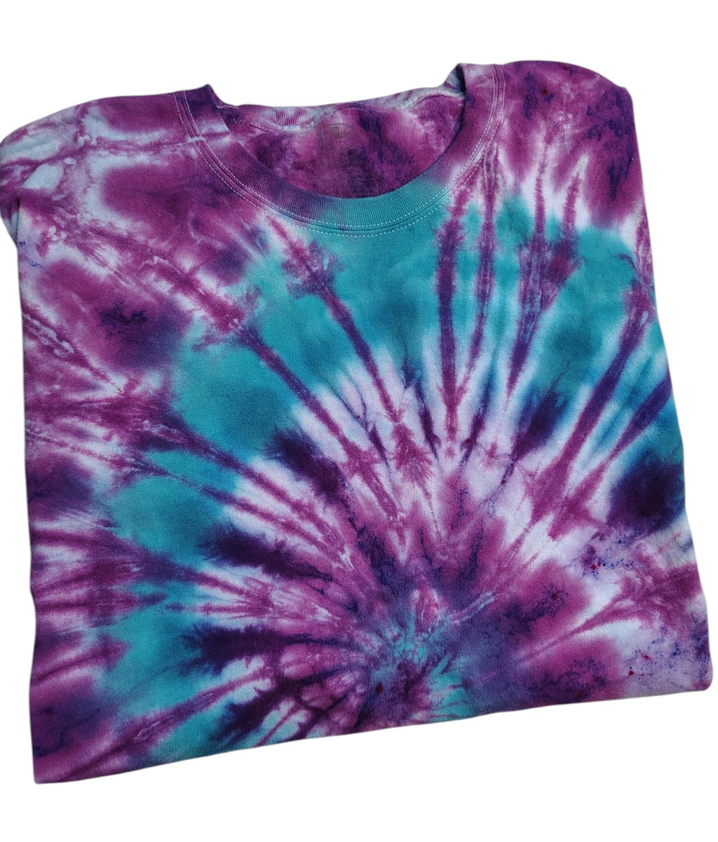 Ocean Orchid Spiral - Adult 4X - Handmade Tie-Dye