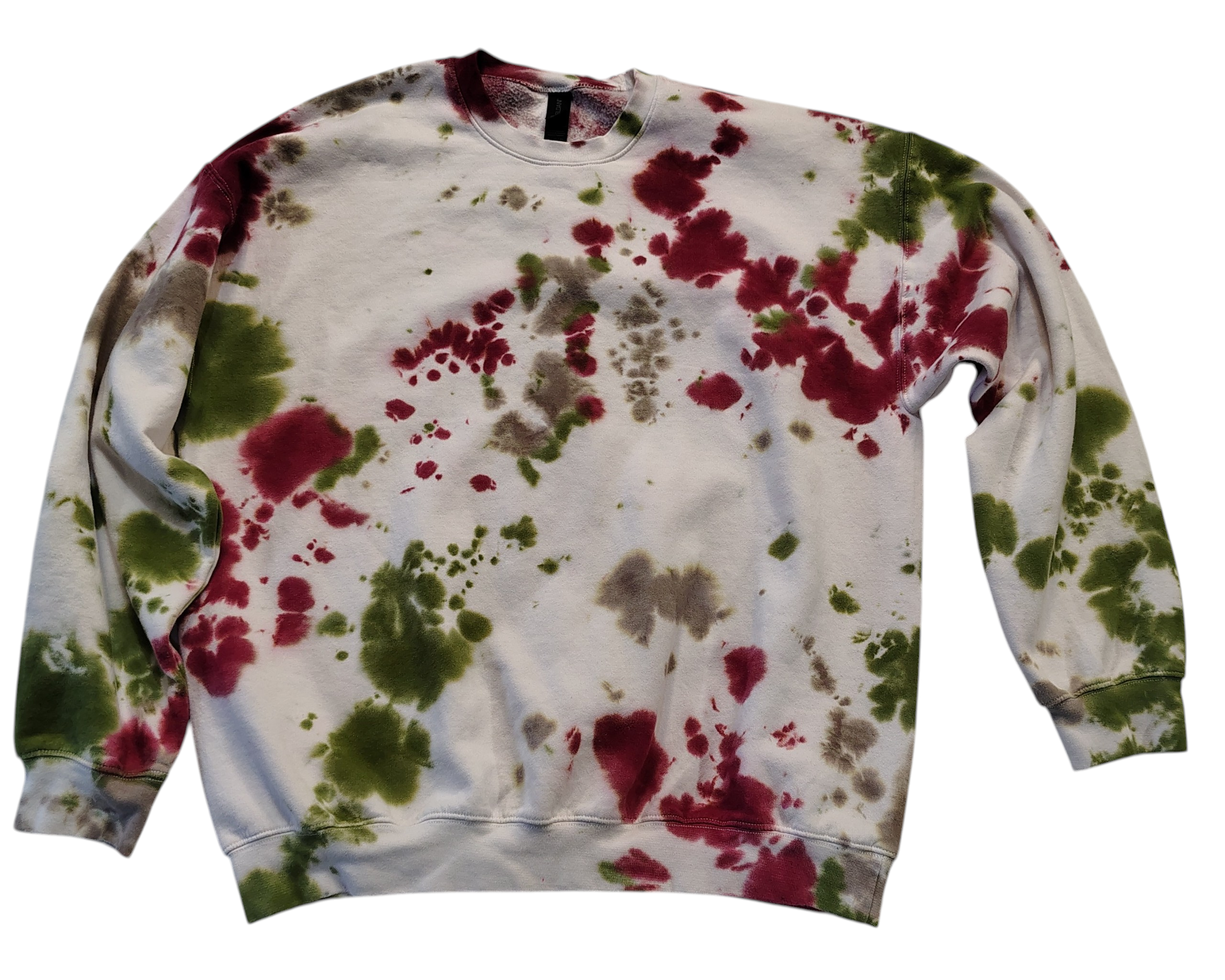 Deep Woodland Tie Dye Sweatshirt - Adult XL - Cottagecore Crewneck