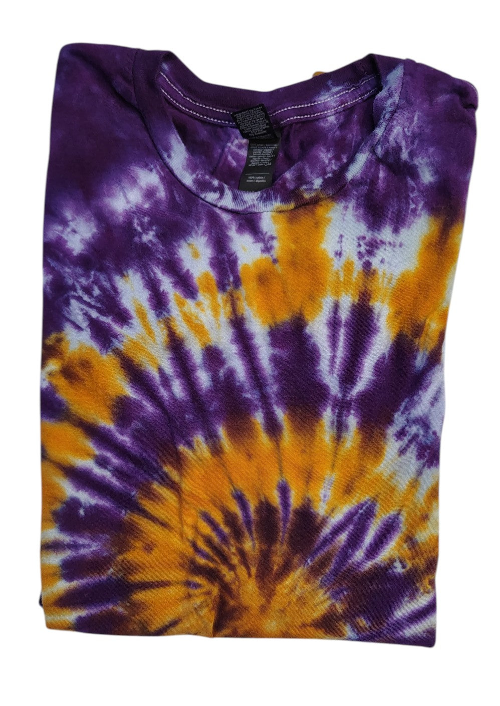 Electric Sunset Spiral - Adult S - Handmade Tie-Dye