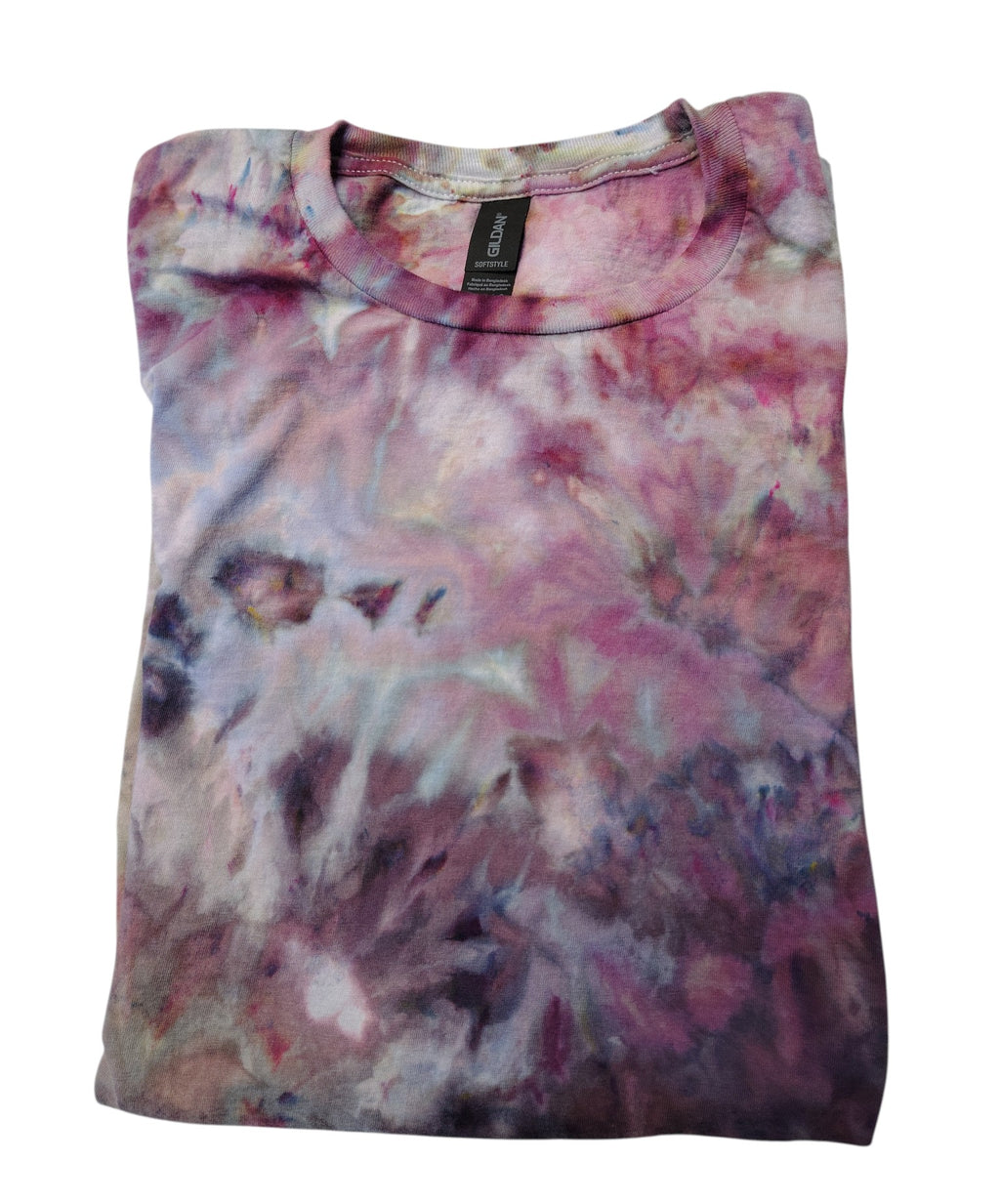 Woodland Bloom Ice Dyed Shirt - Adult L - Handmade Tie-Dye