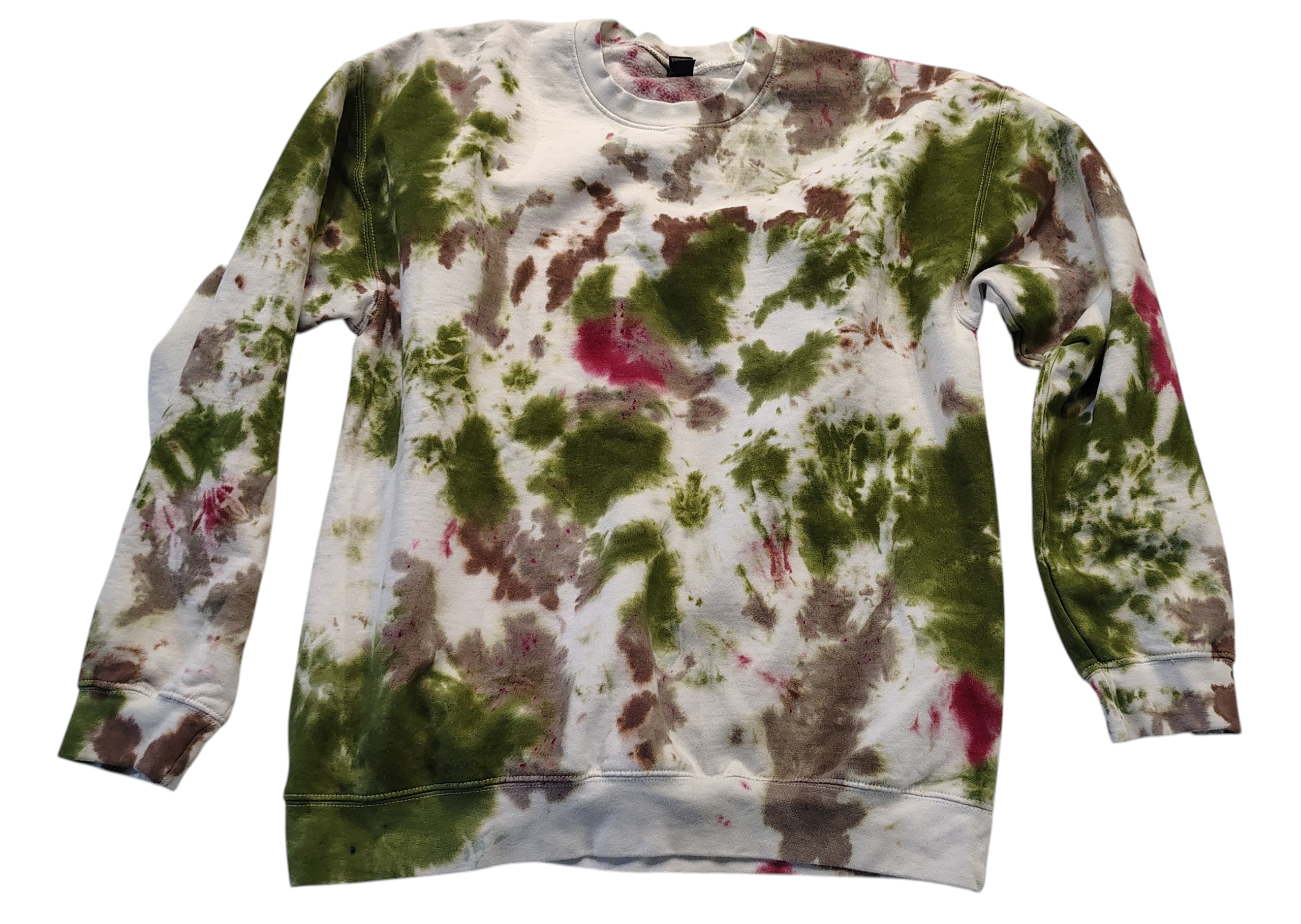 Enchanted Forest Tie Dye Sweatshirt - Adult L - Cottagecore Crewneck