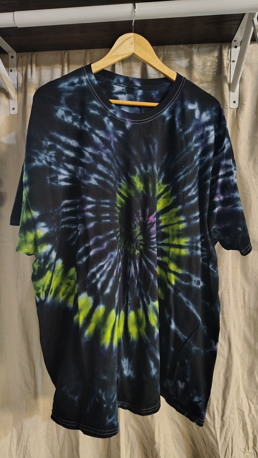 Neon Eclipse Spiral - Adult 4X - Handmade Tie-Dye