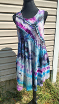 Mystic Current Geode Dress - Adult XL - Handmade Ice-Dye