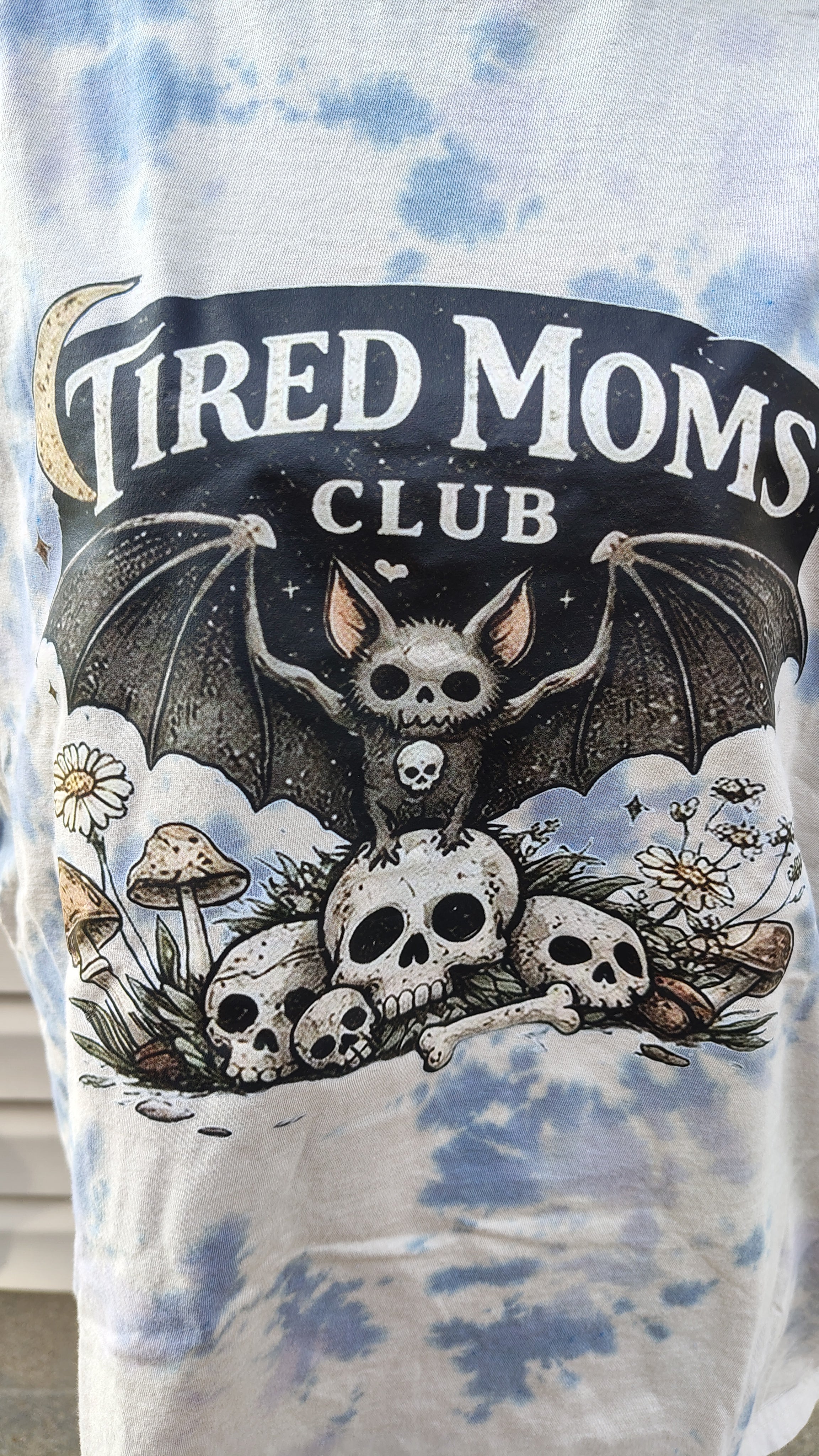 Tired Moms Club Scrunch Dye - Adult L - Handmade Tie-Dye