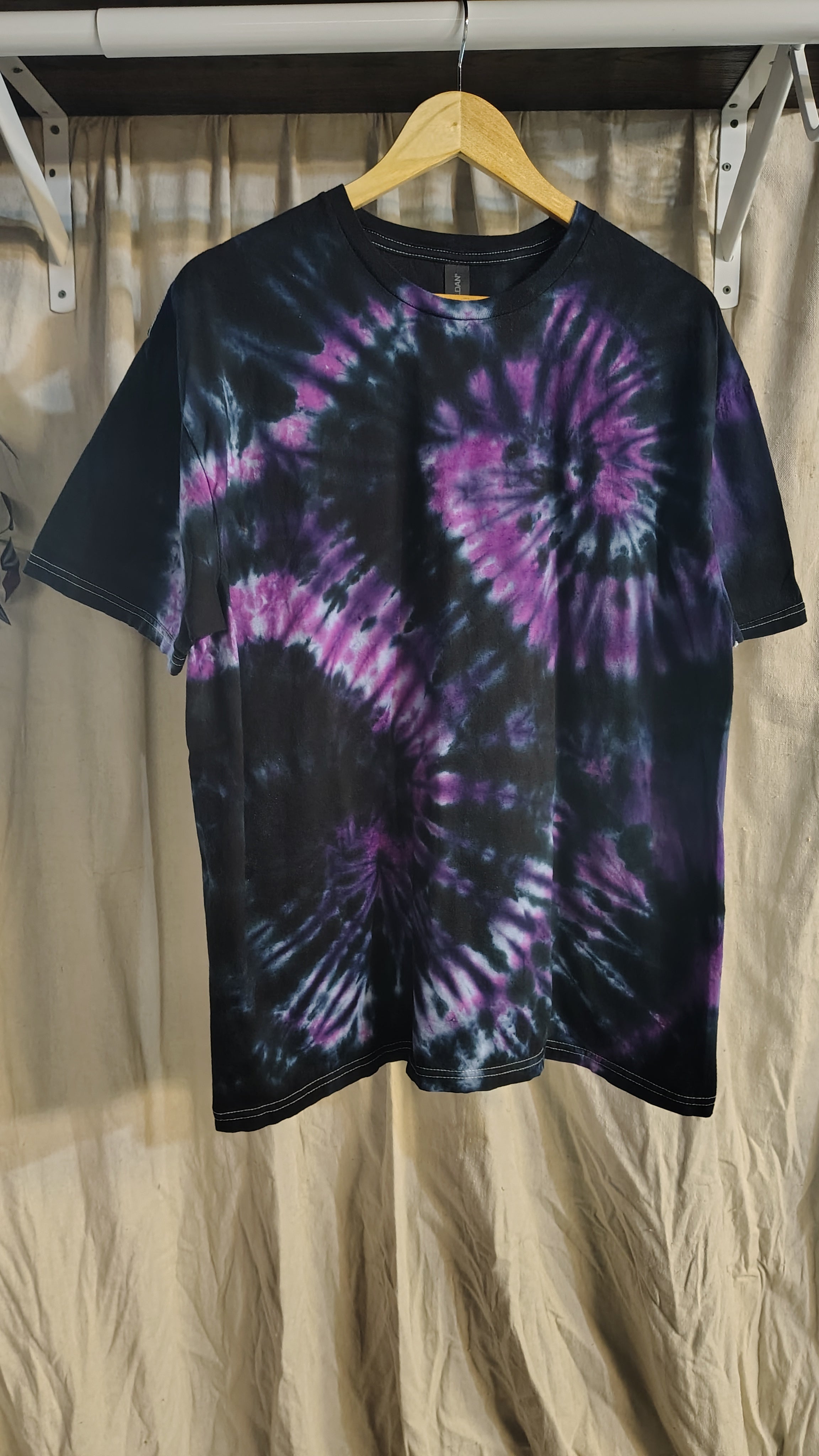 Midnight Orchid Spiral - Adult XL - Handmade Tie-Dye