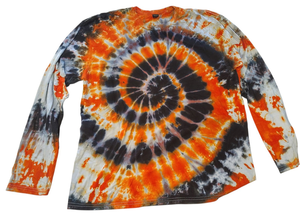 October After Dark - Adult XL Long Sleeve - Handmade Tie-Dye