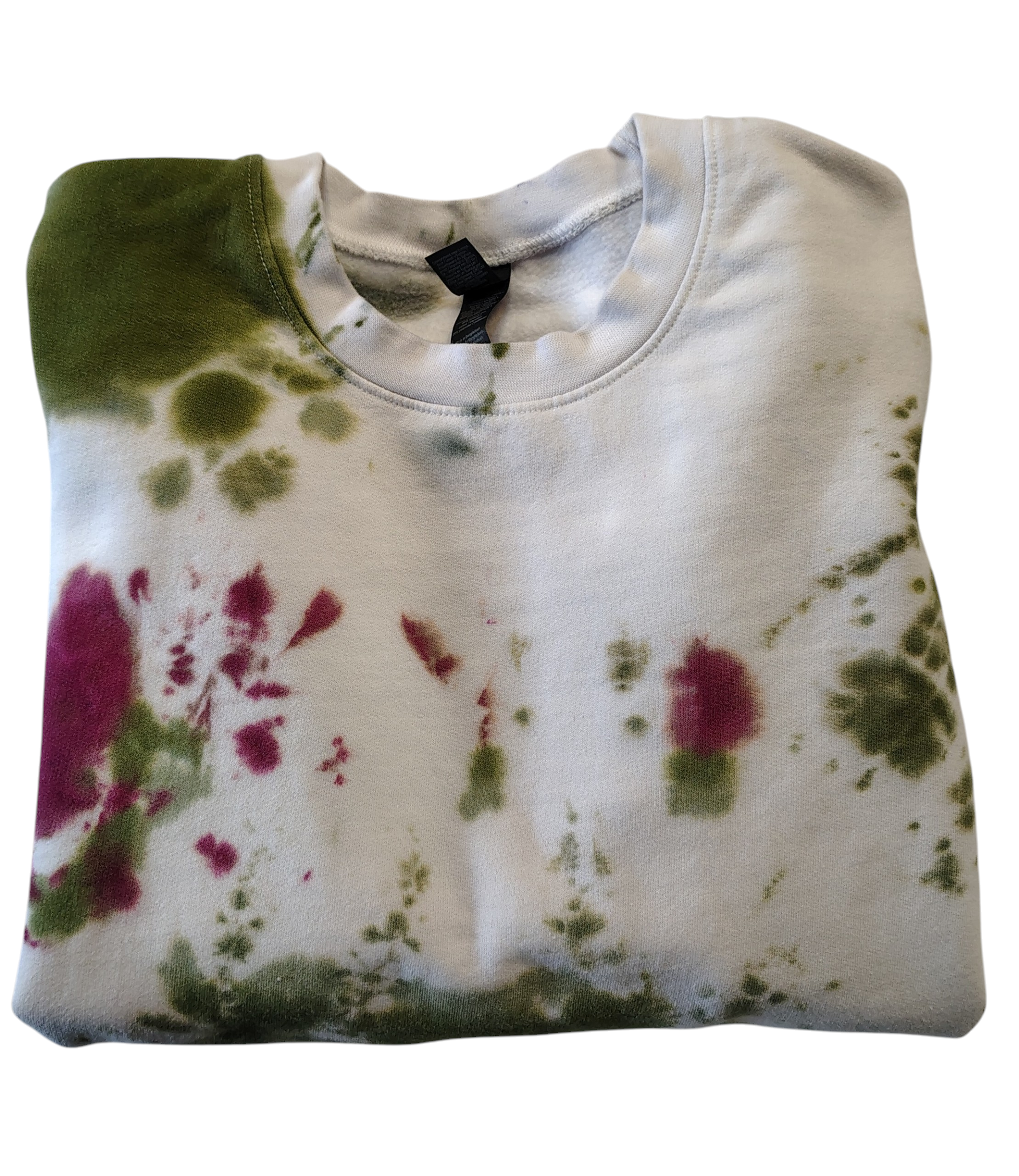 Woodland Berry Tie Dye Sweatshirt -Adult L - Cottagecore Crewneck