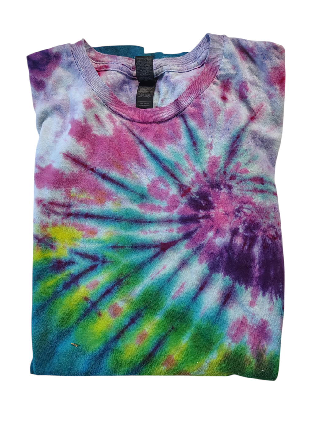 Cotton Candy Cosmos Spiral - Adult M - Handmade Tie-Dye