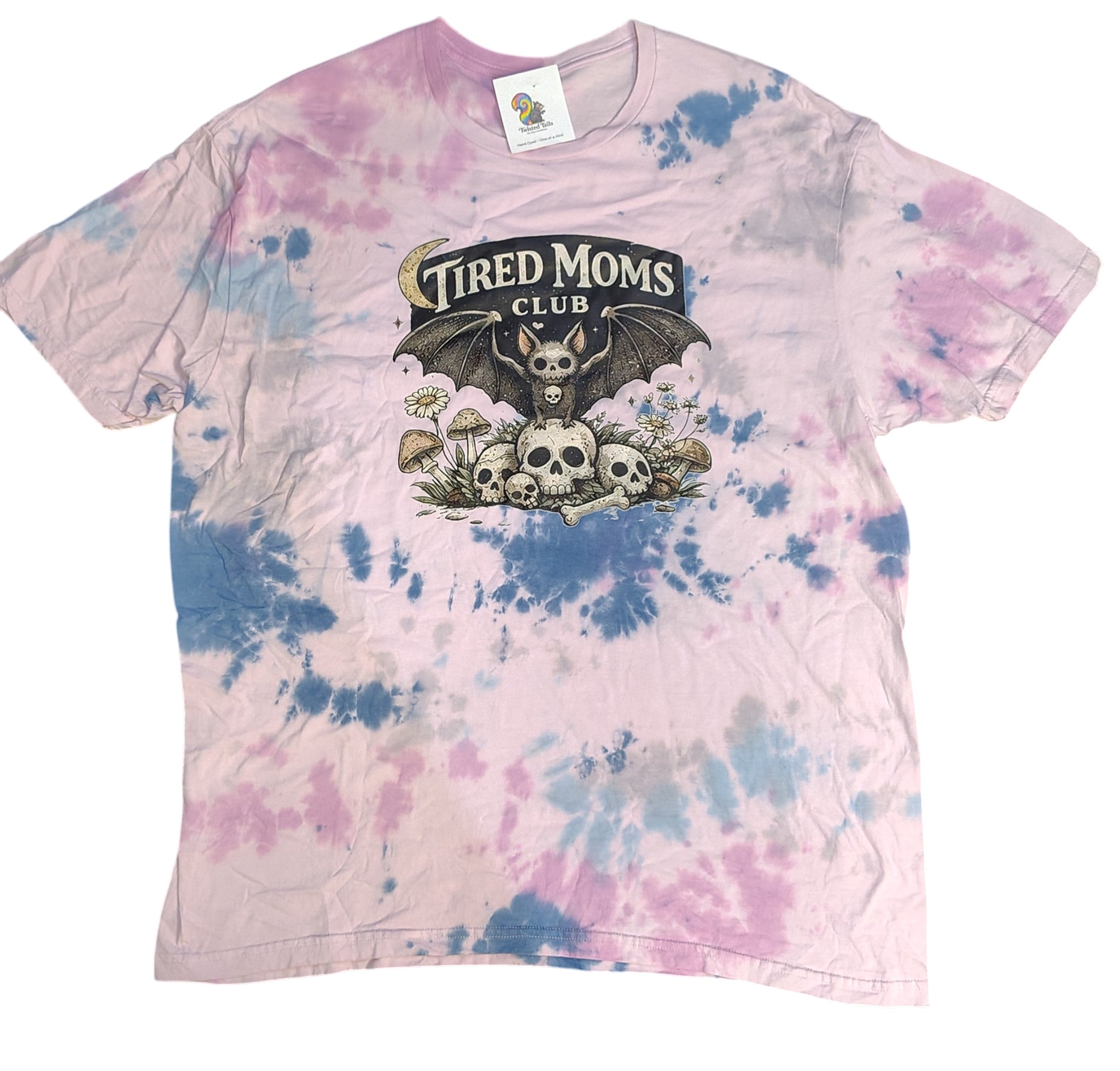 Tired Moms Club - Adult XL - Handmade Tie-Dye