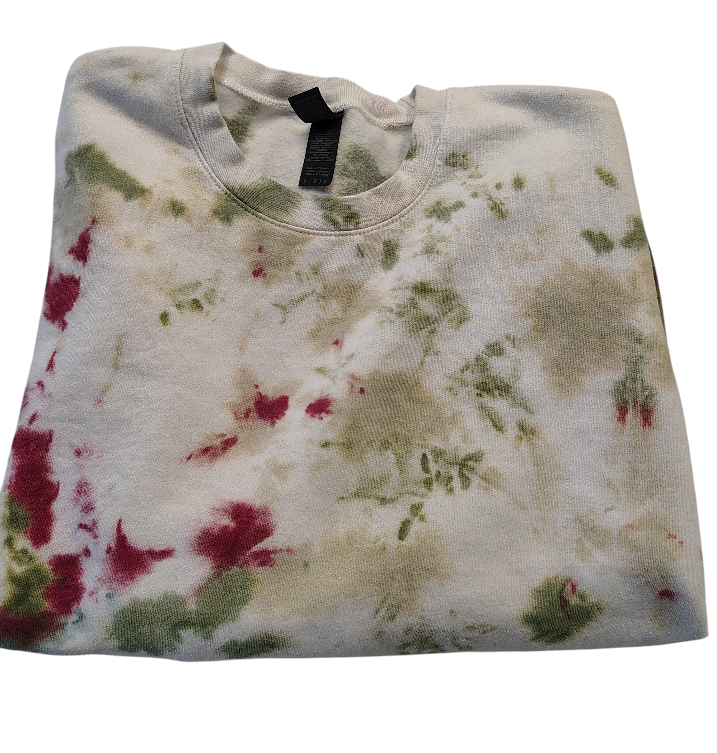 Soft Meadow Tie Dye Sweatshirt - Adult M - Cottagecore Crewneck