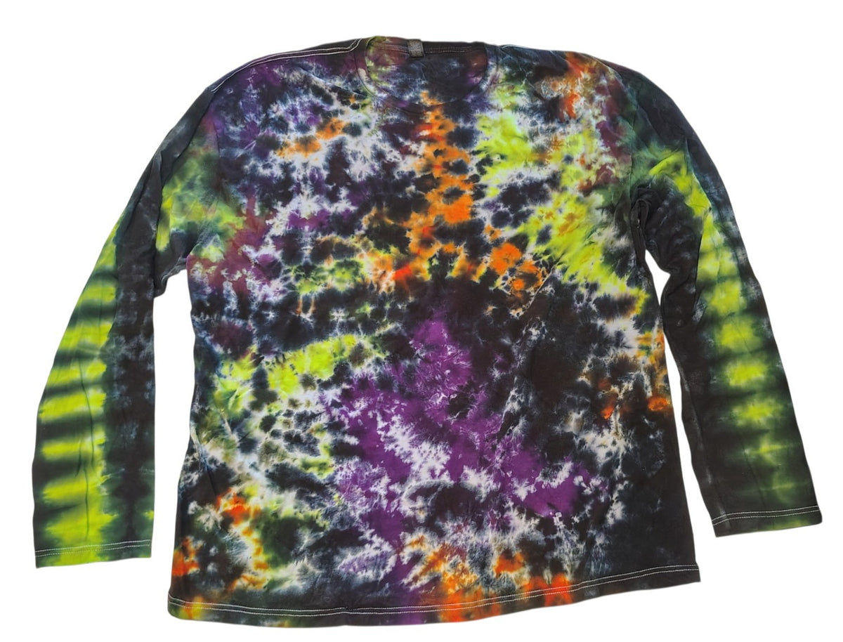 Witching Hour - Adult 3X Long Sleeve - Handmade Tie-Dye