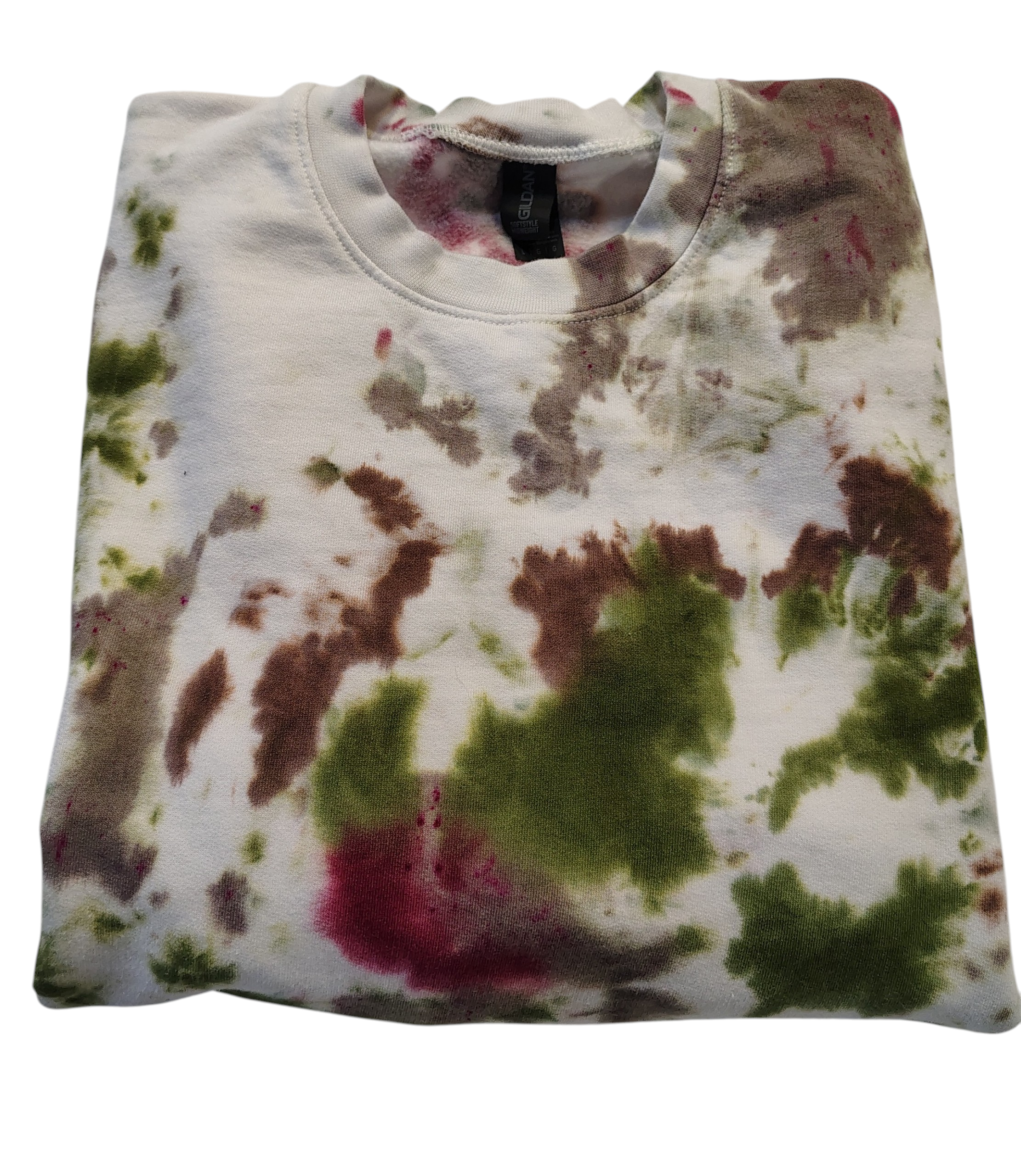 Enchanted Forest Tie Dye Sweatshirt - Adult L - Cottagecore Crewneck