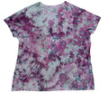Amethyst Bloom - Ladies 2X V-Neck - Handmade Tie-Dye